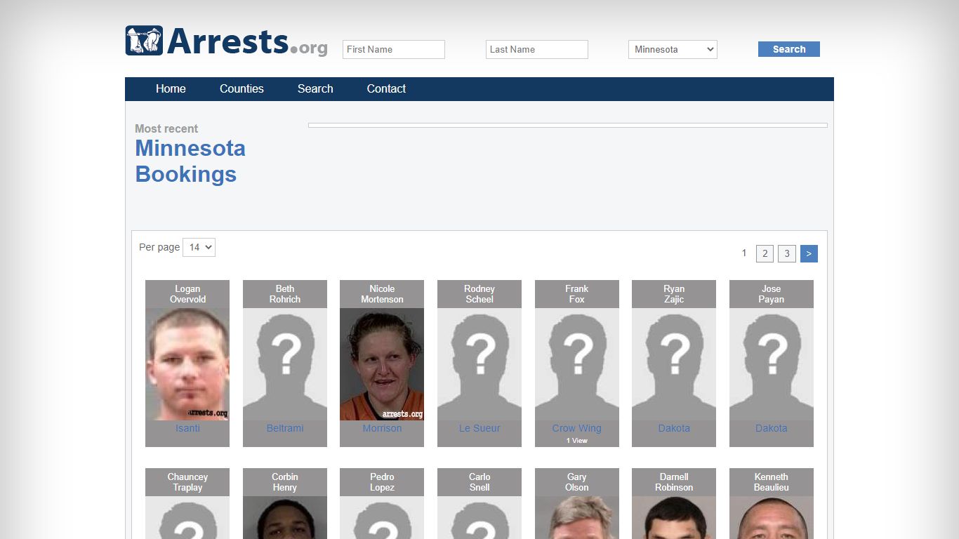 Minnesota Arrests and Inmate Search